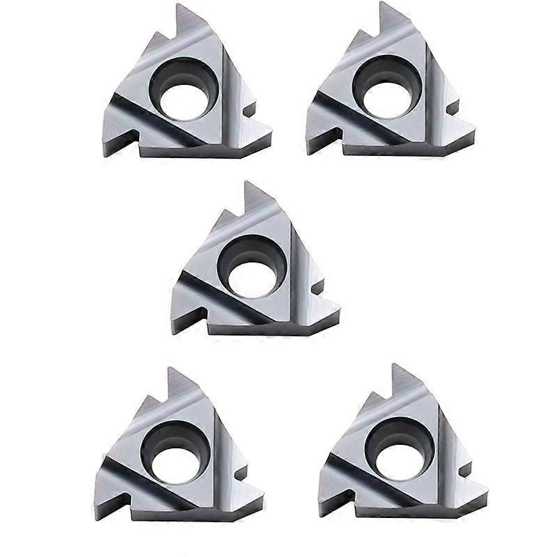 5pcs Carbide milling cutter 16IR AG60 Threaded carbide inserts, internal turning tool holder cutting tools, threaded inserts for lathe tools
