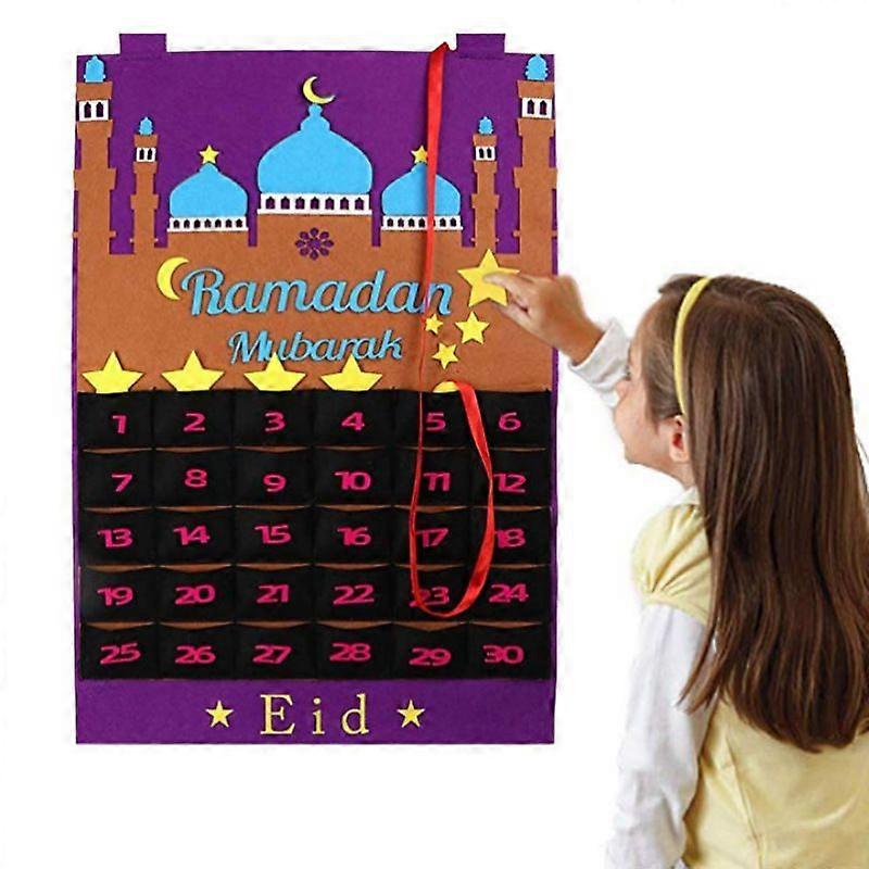 Ramadan Calendar  Countdown Calendar 2022 for Kids Ramadan Advent Calendar,purple