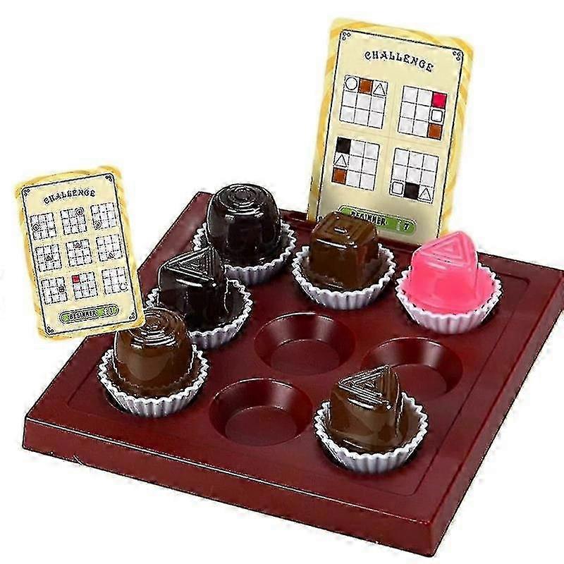 Chocolate Puzzle Chess Logical Positioning Game Intellectual Iq Thinking Board Game Educational Toys For Children 25-26