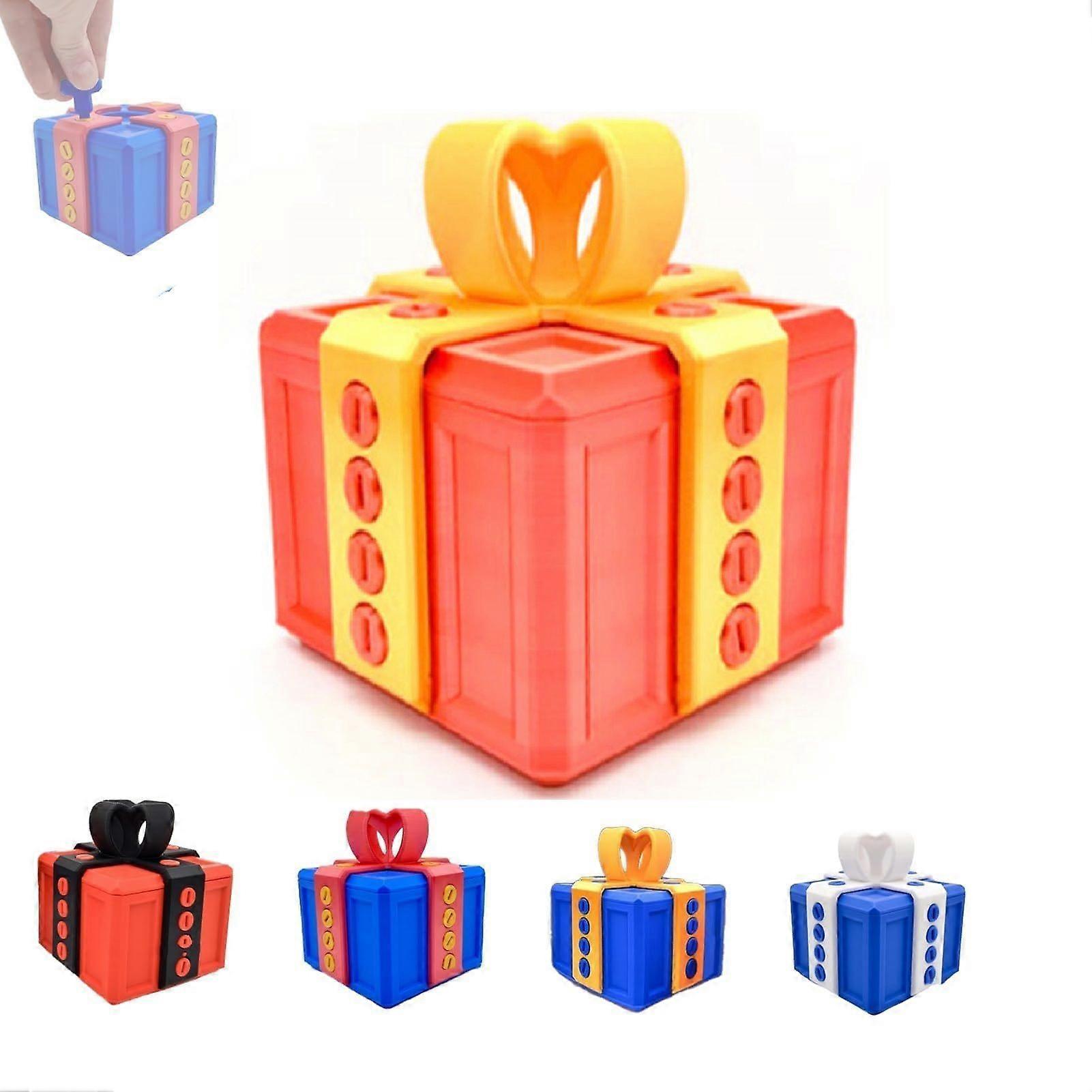 Idegesítő ajándékdoboz csavarokkal, Idegesítő ajándékdoboz csavaros tárolóval, 3D nyomtatott tréfacsavaros doboz ajándék gyerekeknek és felnőtteknek