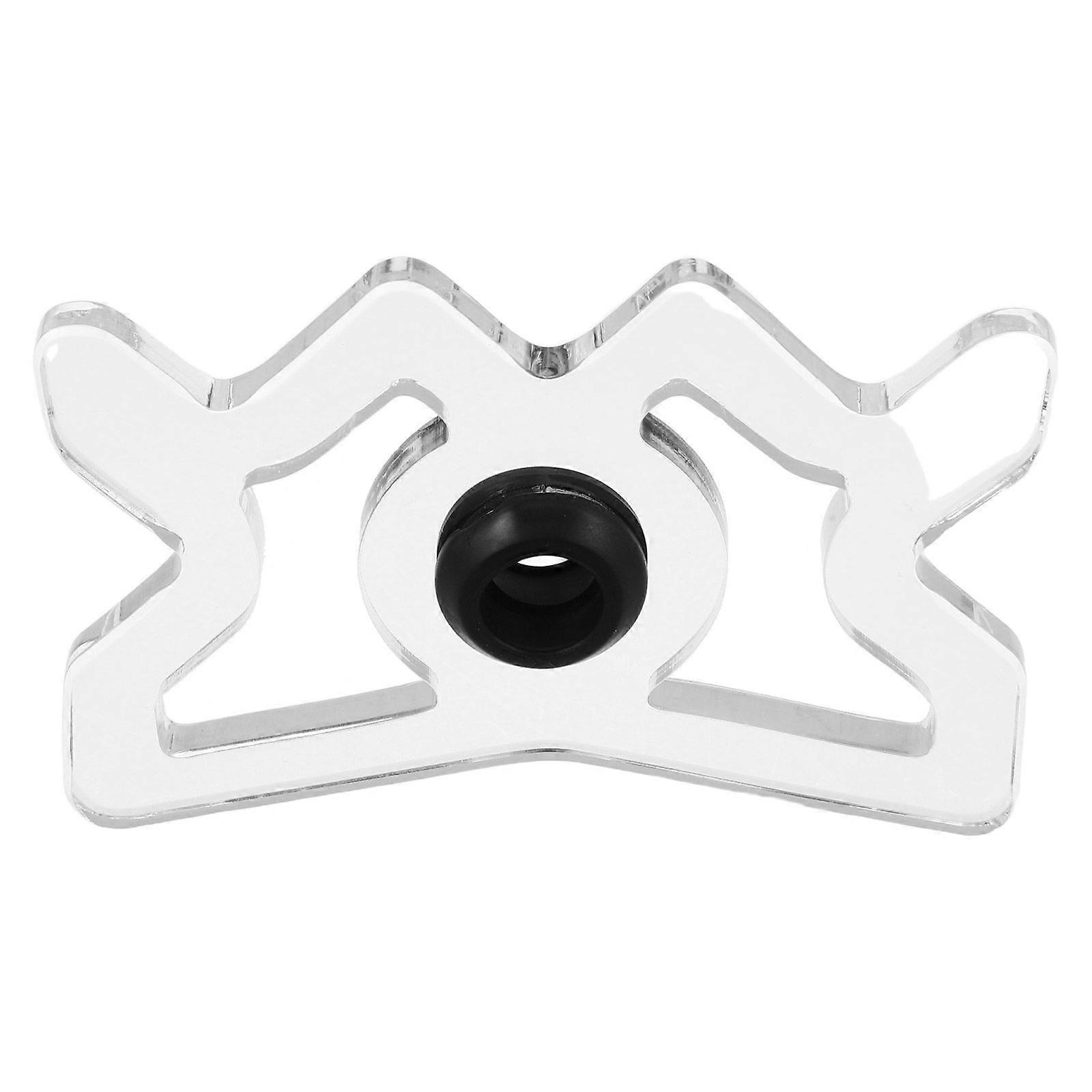 Clear Billiard Bridge Head: Acrylic Pool Cue Rack Transparent Pole Rest Snooker Accessory For Game Room Equipment Pool Table Sports