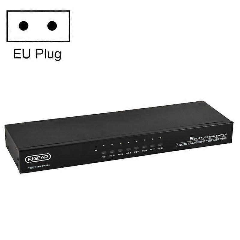 FJGEAR FJ-810UK 8 In 1 KVM Switcher FJ-810UK EU Plug