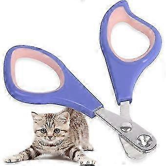 Cat Nail Clippers, Pet Claw Scissors with 2mm Positioning Hole, Non-slip for Small Animals