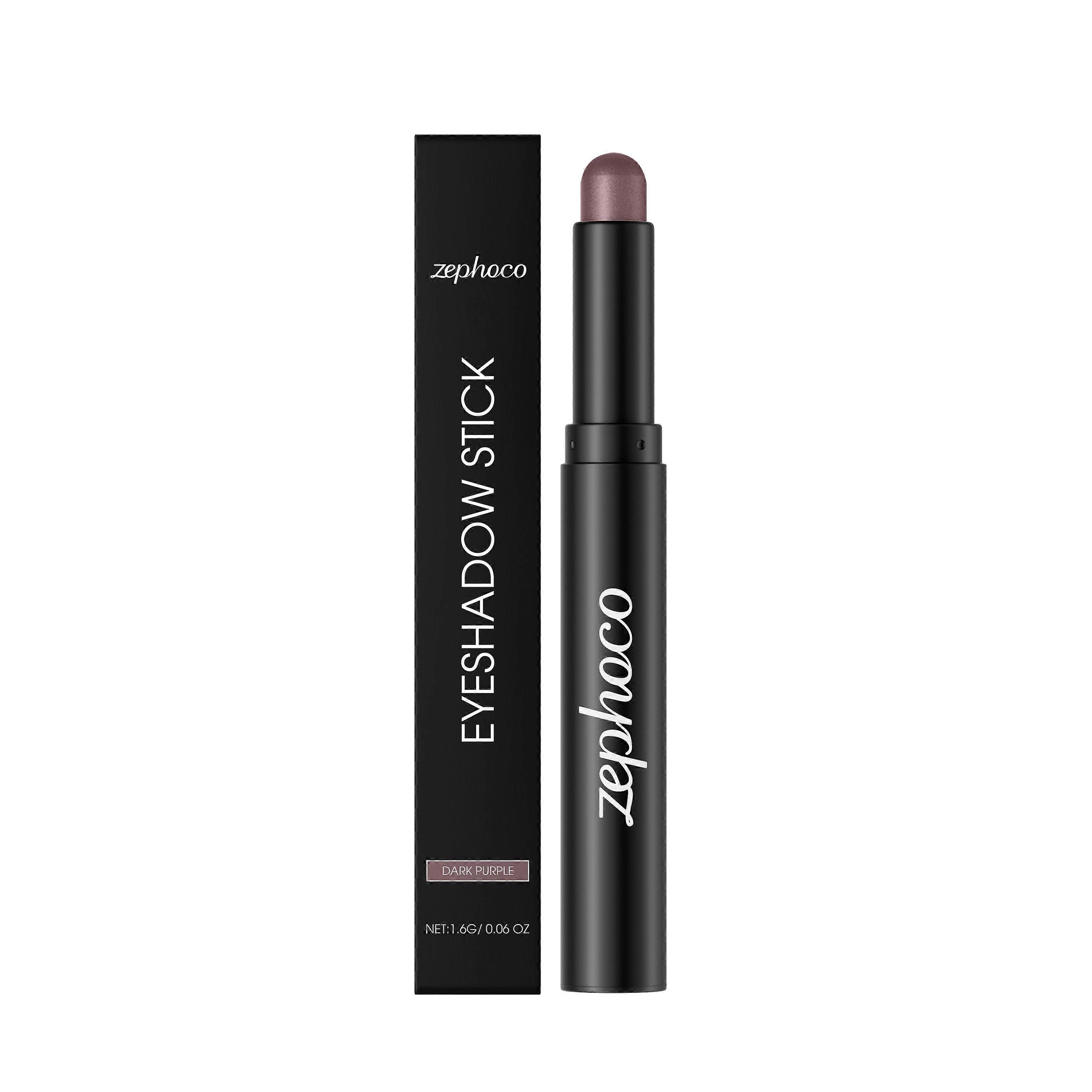 Zephoco Deep Purple Shiny Eyeshadow Stick Is Naturally Smooth And Easy To Apply For Color Development. It Is A Convenient Eyeshadow Stick For Daily Ey