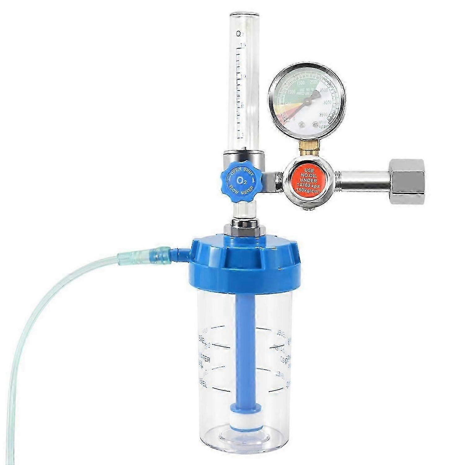 Oxygen Flow Meter Oxygen Flowmeter Pressure Gauge Oxygen Pressure Valve Regulator 0-10L/Min G5/8