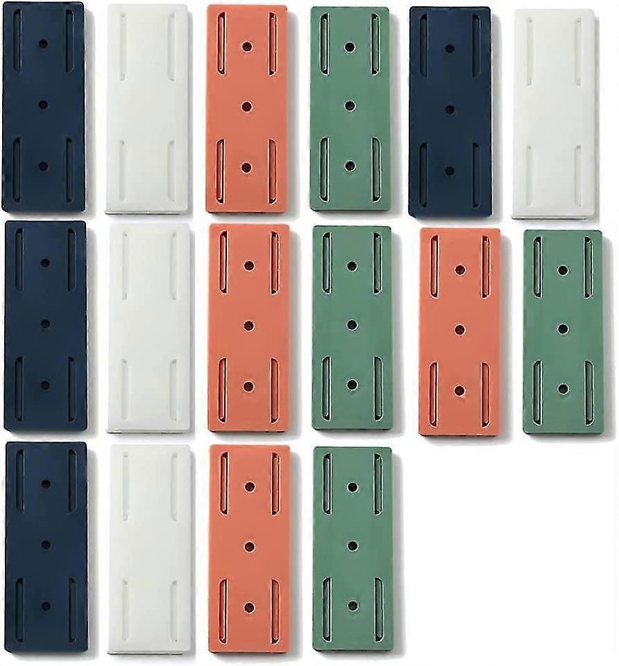 4 قطعة لاصق حامل مقبس خال من الثقب ، حامل خال من العلامات والثقوب stcyv