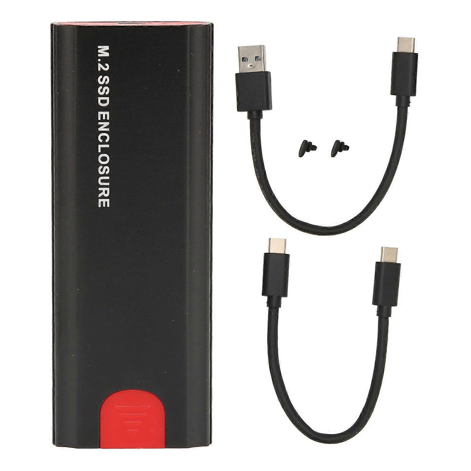 M.2 NVME SSD Enclosure 10Gbps High Speed Transmission PCIe NVMe m Key M.2 SSD Enclosure Adapter Blac