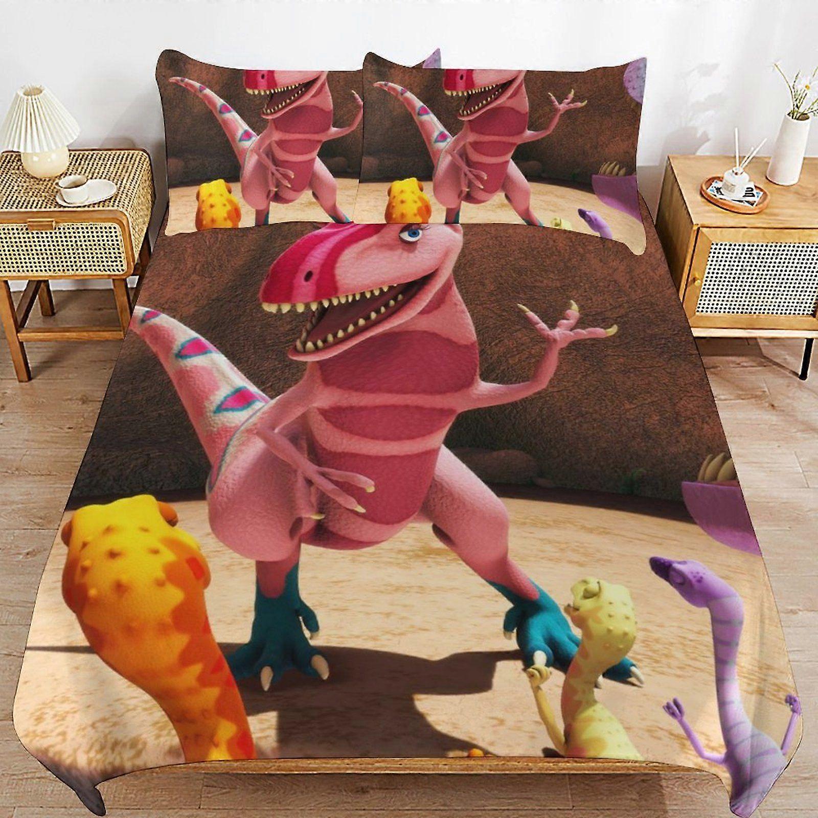 d299 Dinosaur Train Luxury Handling Daily Rest Machine Friendly Touch Durable Zip Duvet Cover Sets Performance b299