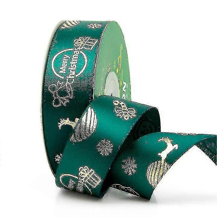 Cinta de Navidad 2.5cm X 22m Christmas Tree Ribbons Gift Wrap