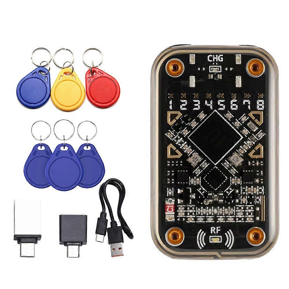 RFID Chip Reader+3xCUID/UID Keychain Compliant to NFC Read Writer