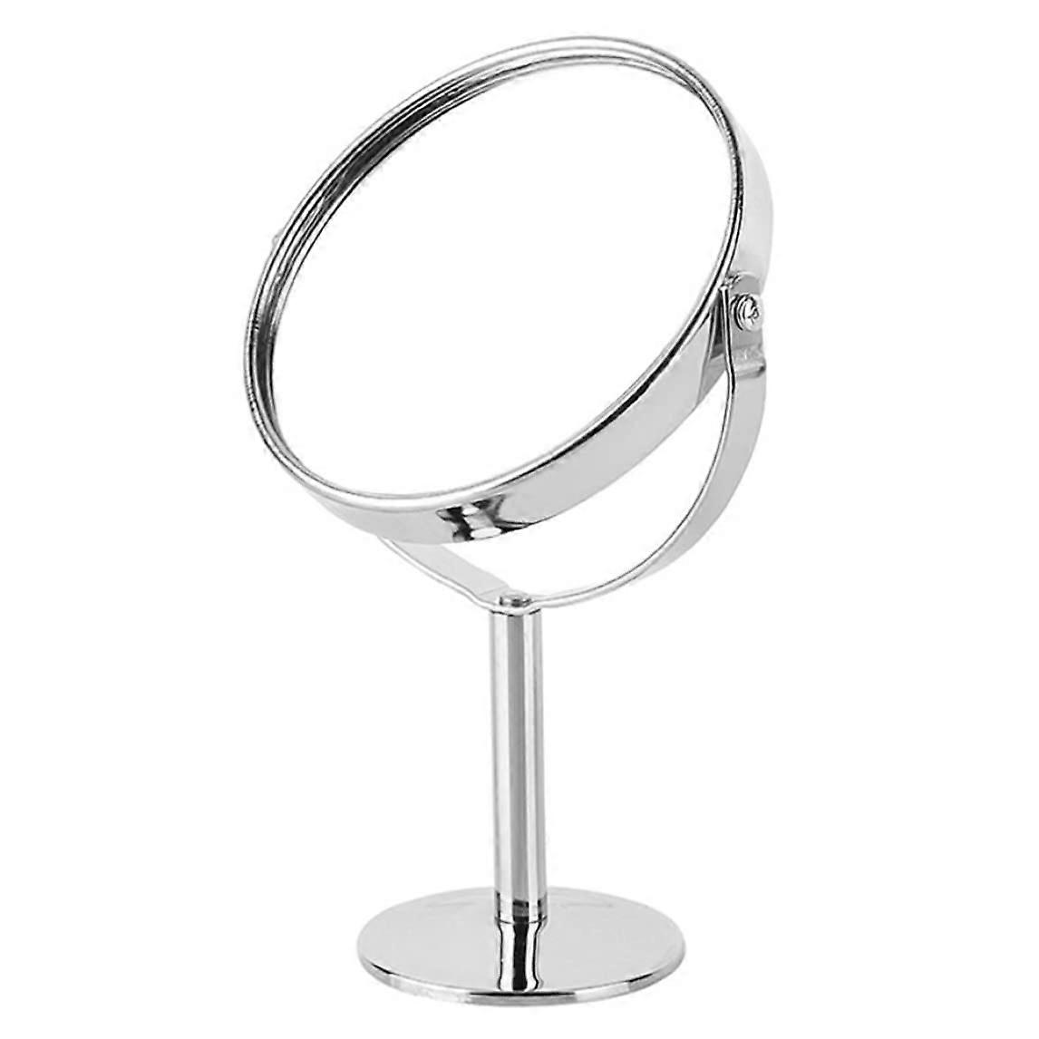 Makeup Mirror TwoSided Swivel Tabletop Mirror with 1x/5x Magnification for Cosmetic Application