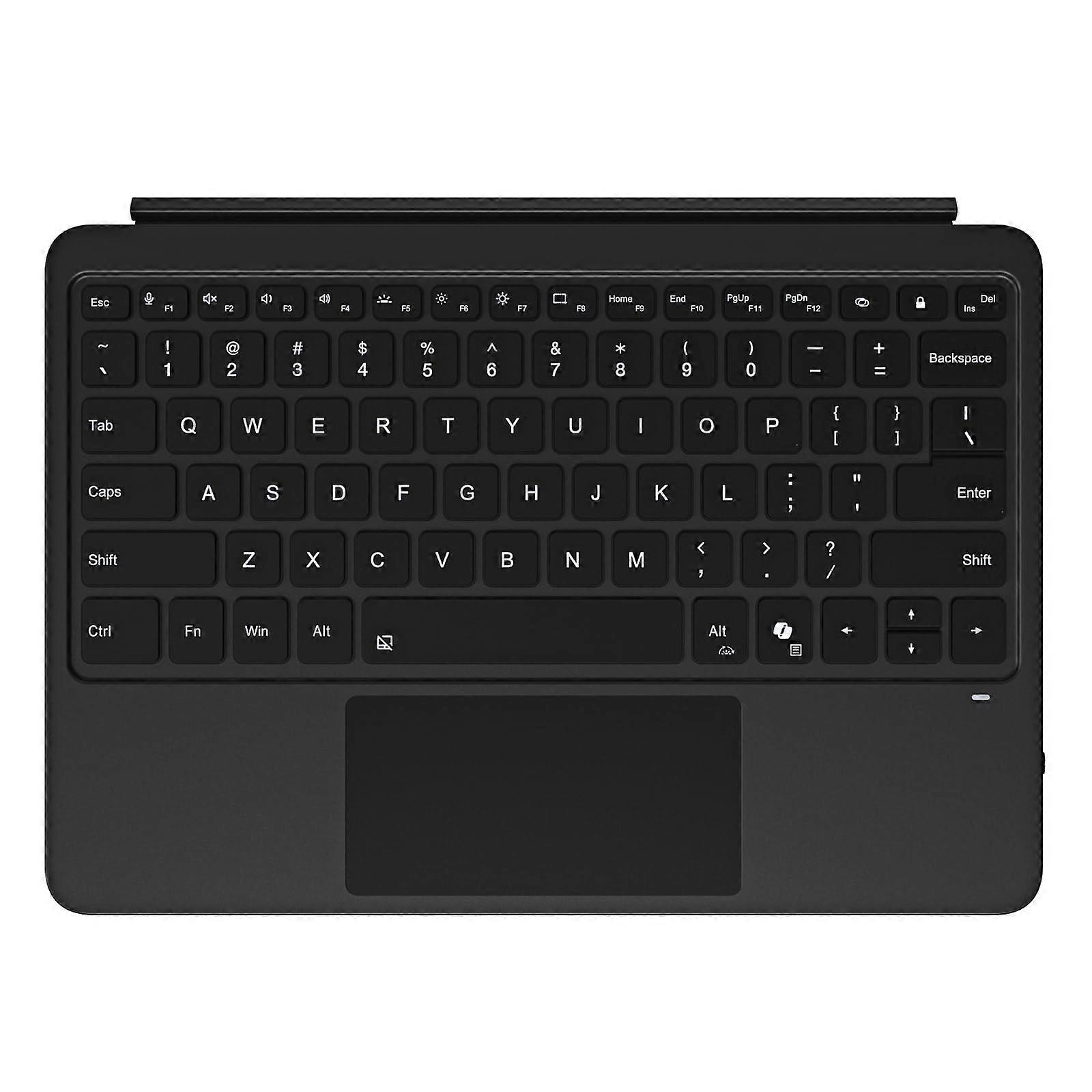 Magnetic Bluetooth Keyboard Cover Compatible with 12Inch 1st Gen Laptop With Backlit Keyboard Black