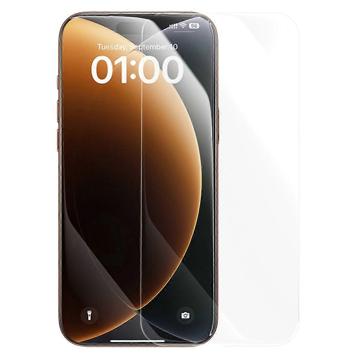 BASEUS 1Pc For iPhone 16 15 Screen Protector 3D Curved Hot Bending Full Coverage HD Clear Tempered G