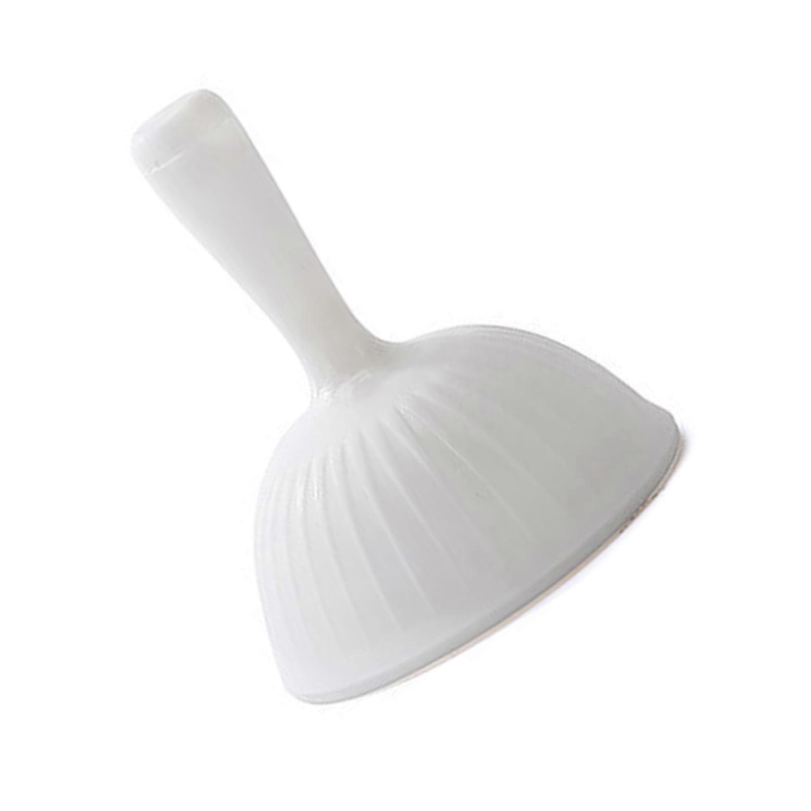 Heat Resistant Silicones Funnel With Spill Resistant Spout Multipurpose For Condiments Liquids Dishwasher Safe Compacts Storage  White