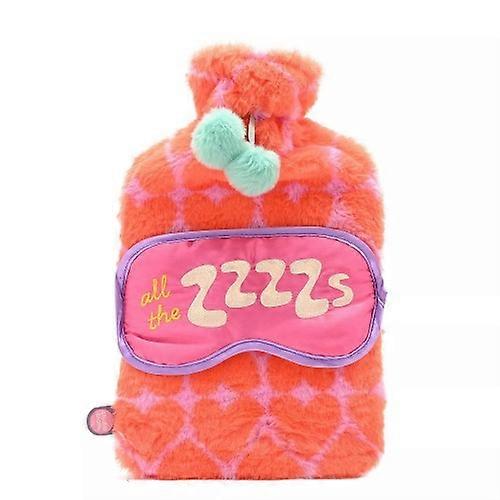 Studio Blom - Le confort est réel - Coffret cadeau bouillotte 1,5 L en fourrure et masque de nuit en soie