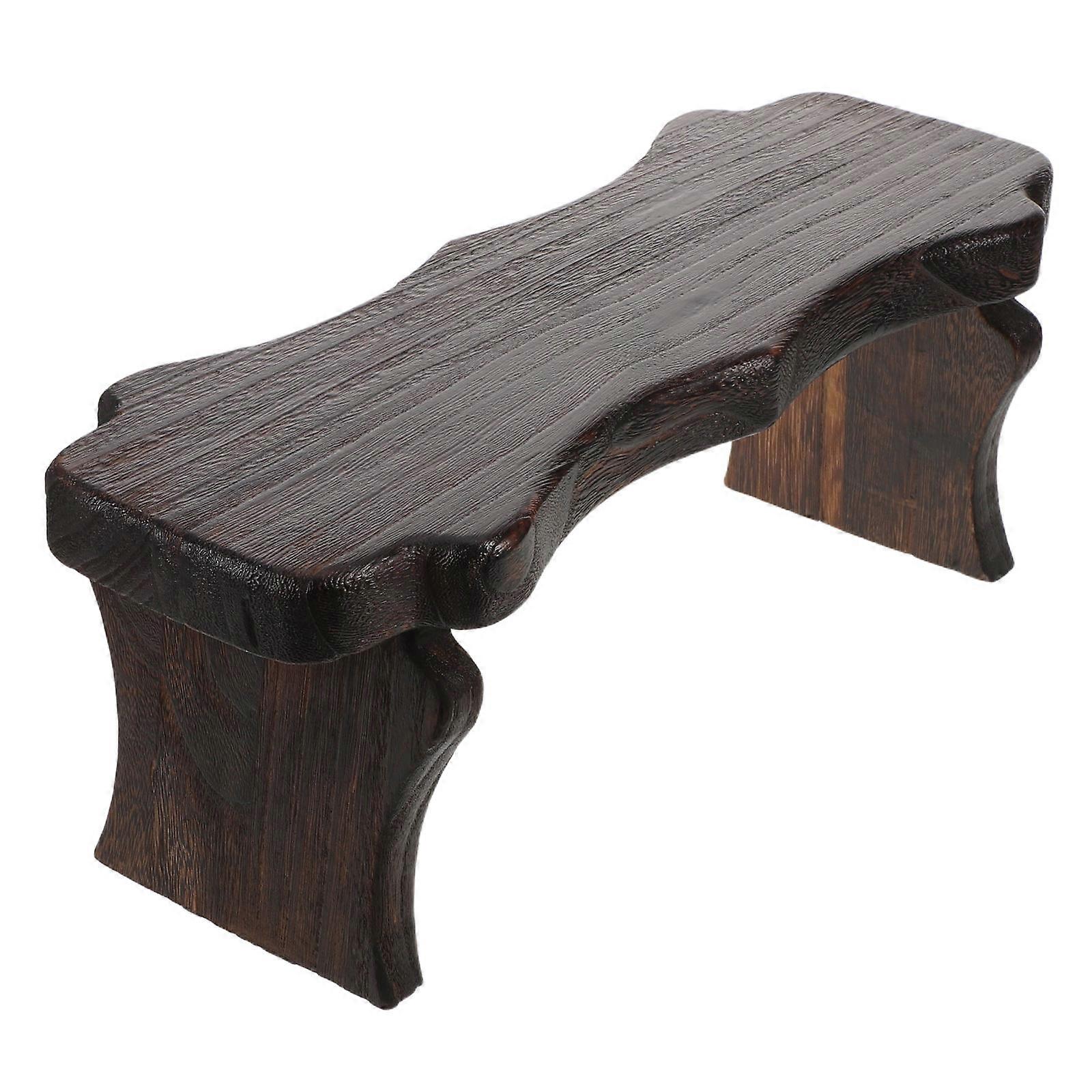Japanese Solid Wood Footrest Stool for Home Coffee Low Footstool