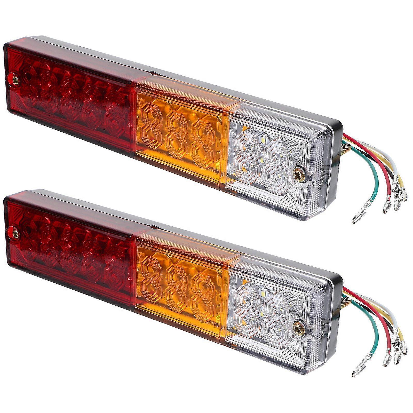1 Pair HL-F-081 Trailer Tail Light 10-30V LED Trailer Lights Signal Running Lamp for Trucks Trailers