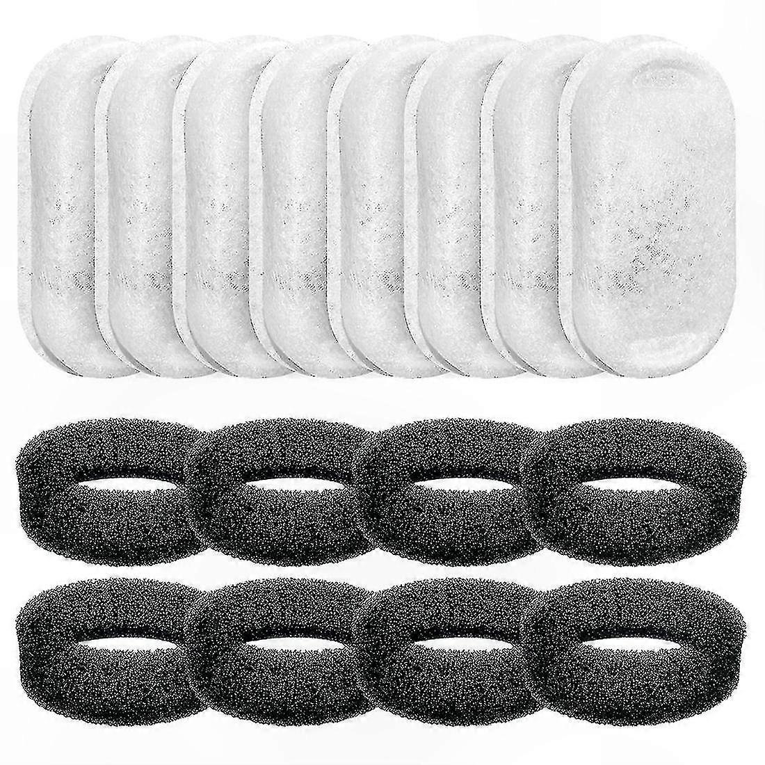 Adjustable Flow Pet Water Fountain Filters, Compatible with 108oz/3.2L and 67oz/2L Fountains