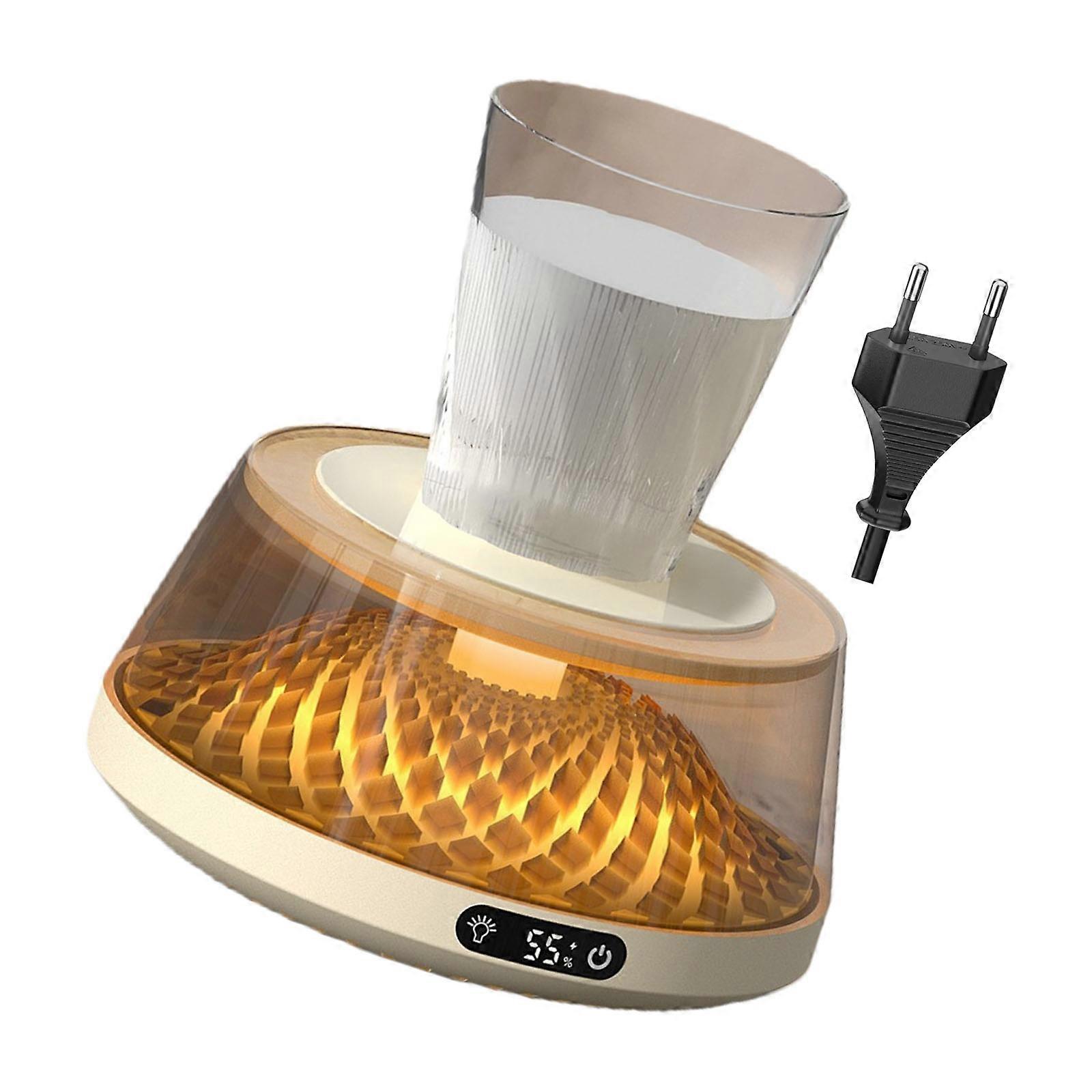 Energy Efficient Drink Stove Base 4 Temperature Tailoring Rapid 3s Warming Execution Permanent Polypropylene Substance  White