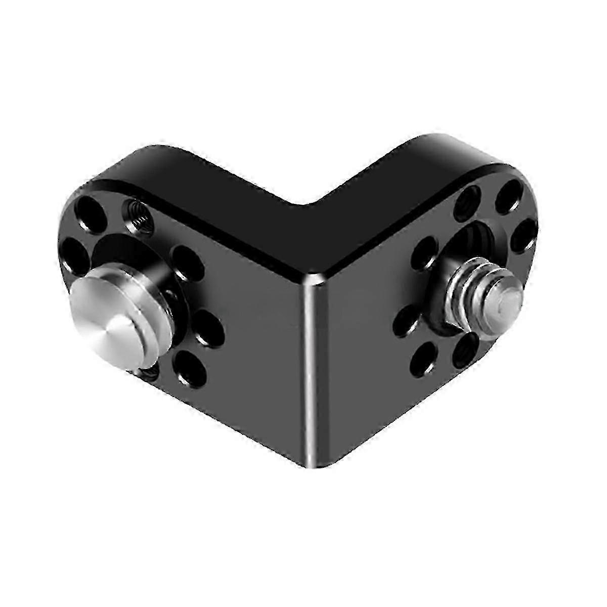 1/4 3/8 Screw Extension 90 Right Angle Mount Adapter for Tripod Monitor Video Image Transmission D jn