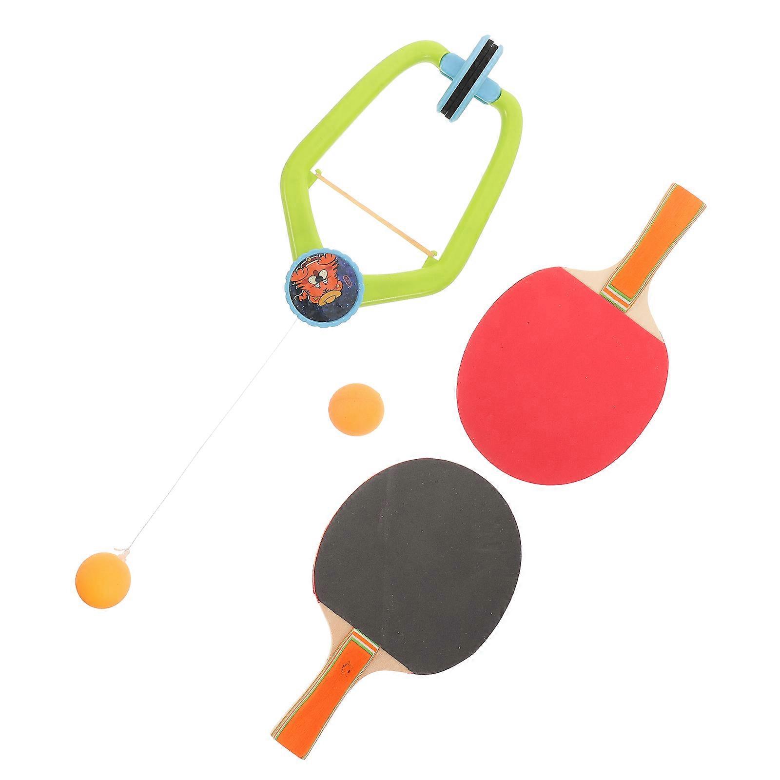 Hanging Table Tennis Trainer Device Children Indoor Use Assorted Color Pvc Abs for Hand-Eye Coordination Training 1 Set