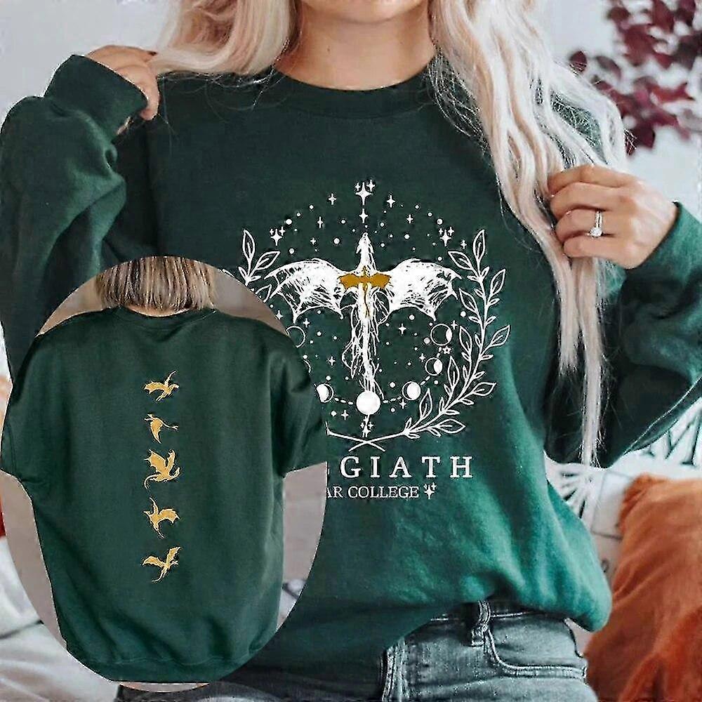 Hoodies for Women, Fourth Wing Bookish Gift Double-Sided Long Sleeve Top