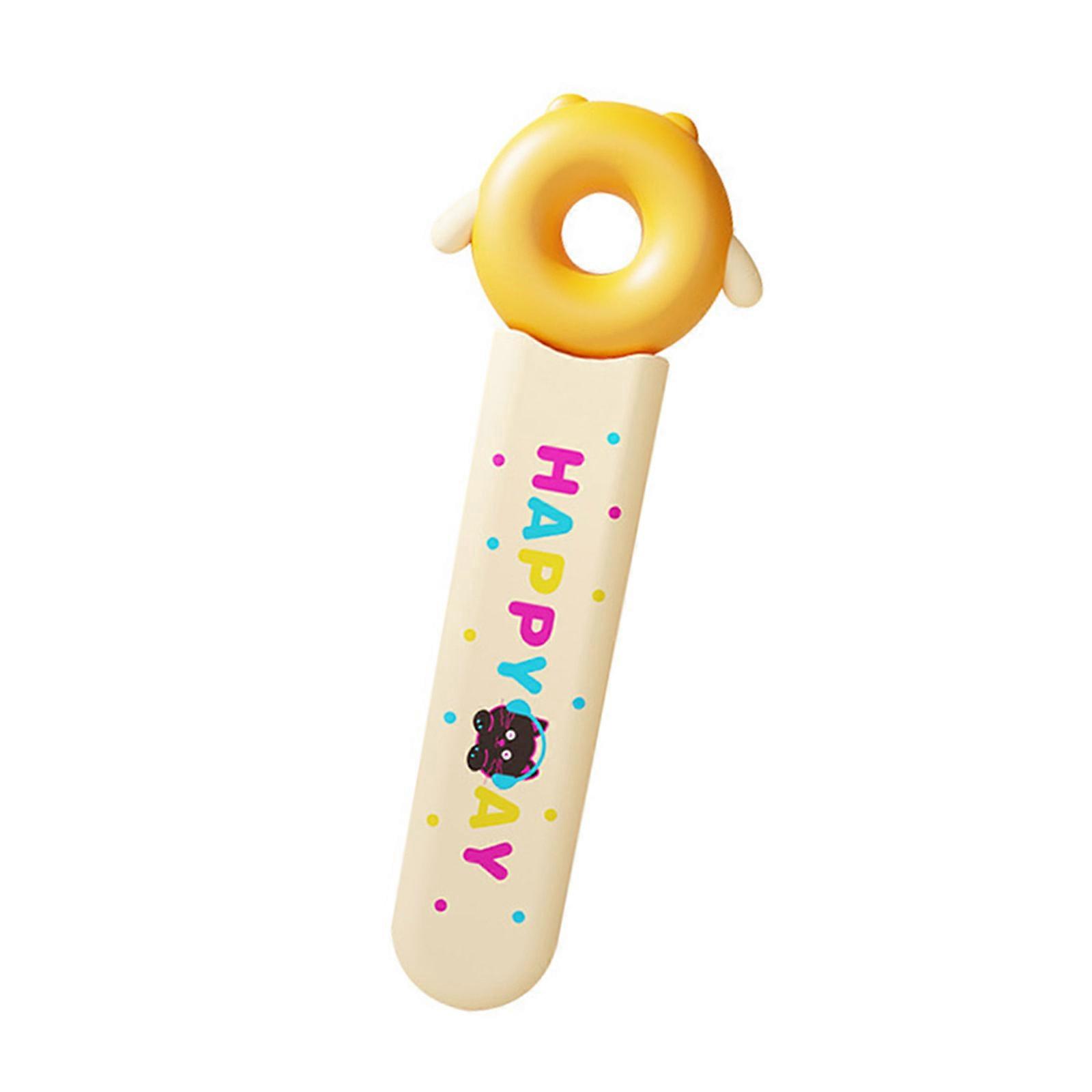 User Friendly Portable Doughnuts Food Clip Snacks Clamp for Hygienic Mess Release Snacking Ideal for Parties and Travel  Yellow