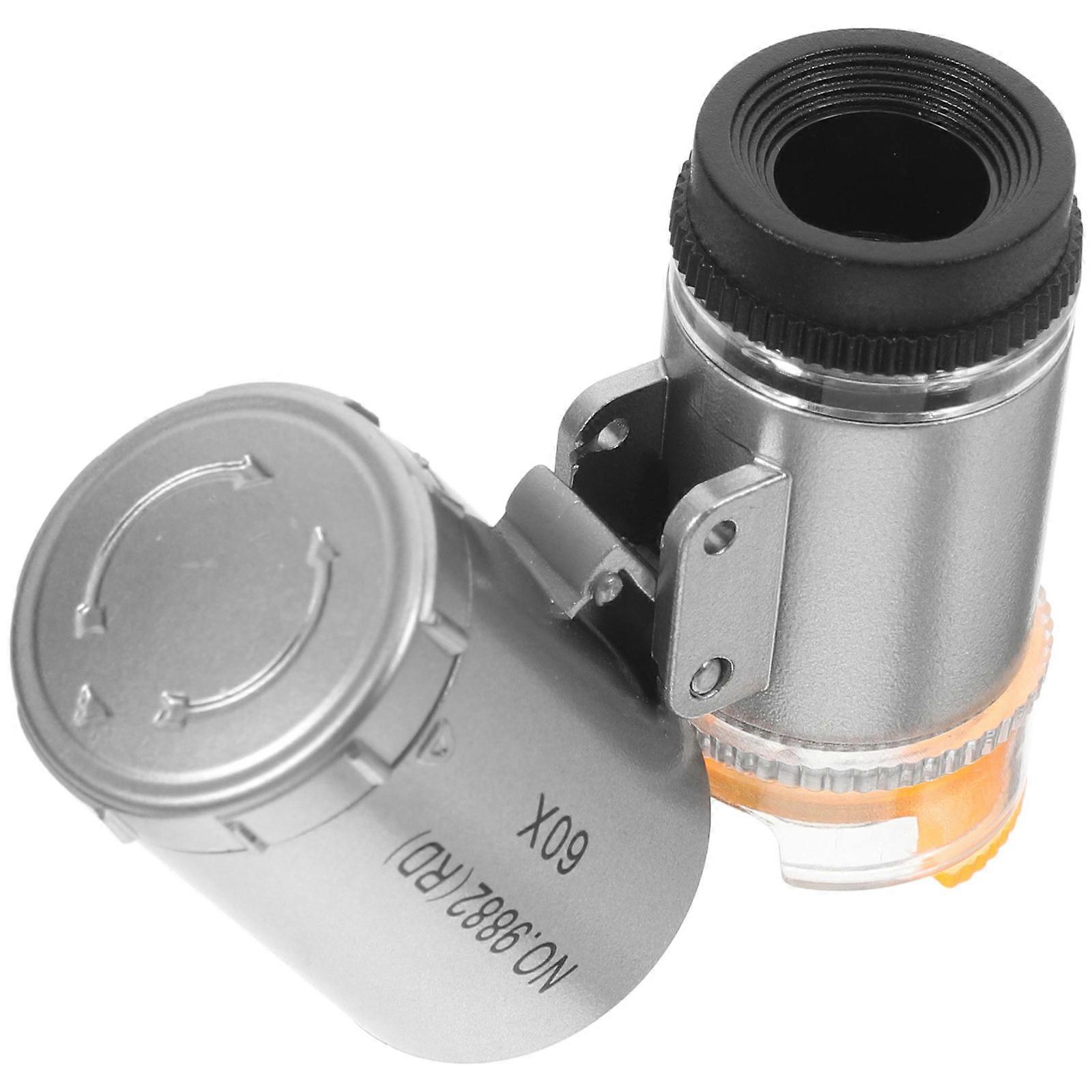 Handheld Magnifier Loupe with 60X Magnification for Detailed Coin Examination