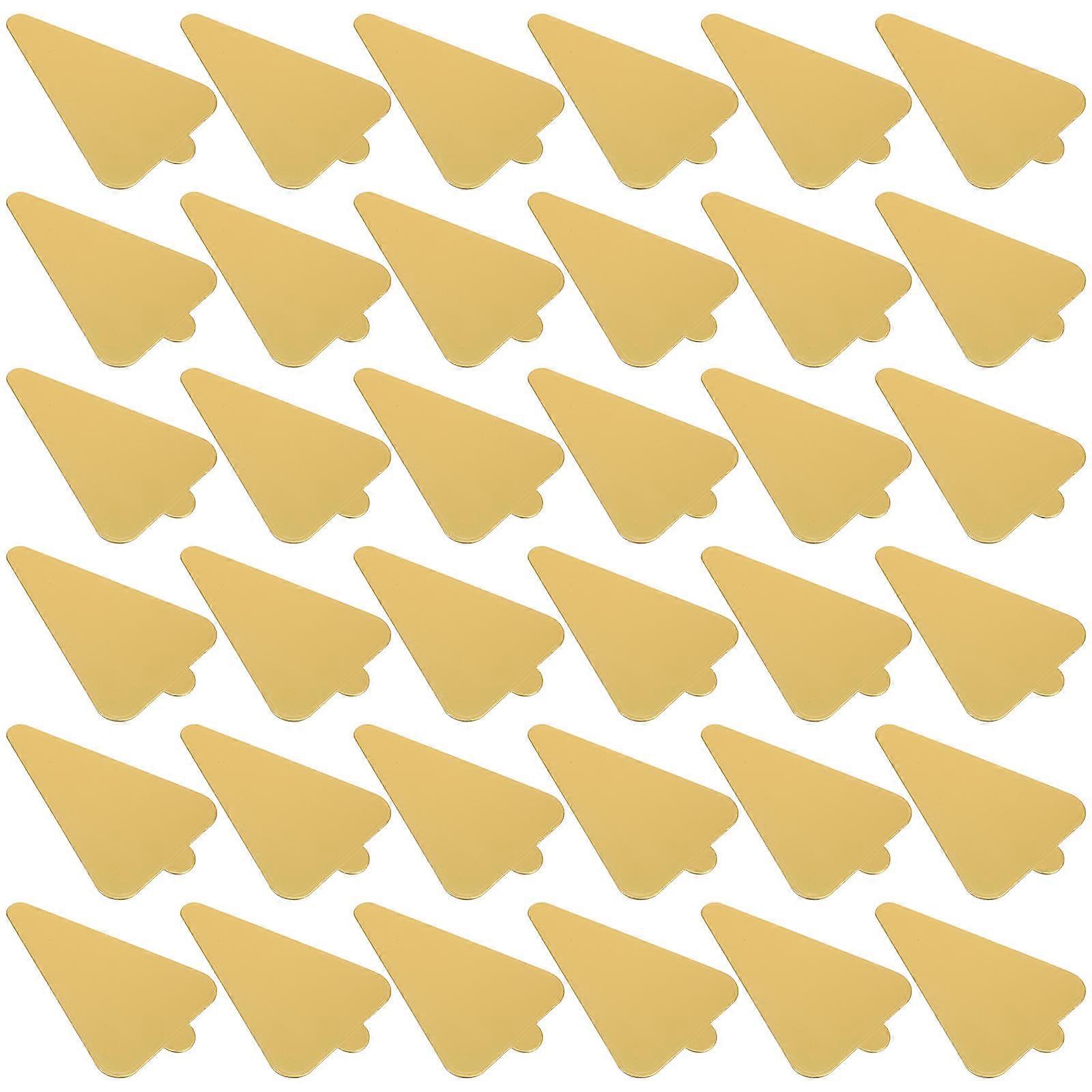 Golden Egg Cake Base Triangle Cake Board for Party Use 50Pcs Cardboard