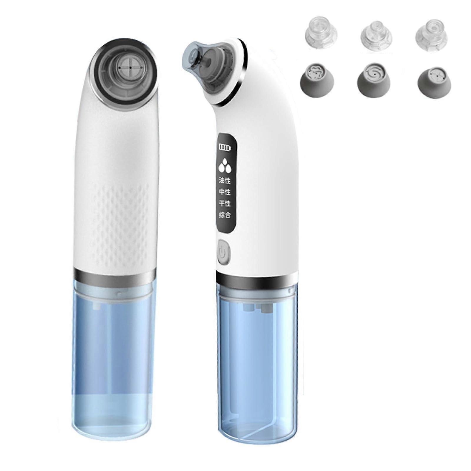 Facial Cleansing Device with Dual WaterOxygen System, 4 Suction Levels and 6 Tips for Skin Care