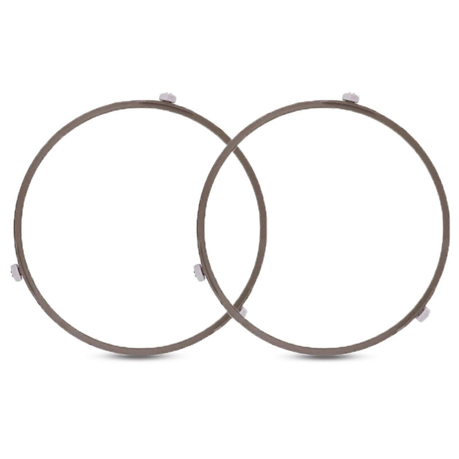 7 Inch Microwave Turntable Ring, Durable PPS Glass Plate Support for Even Heating, 2 Pcs Small