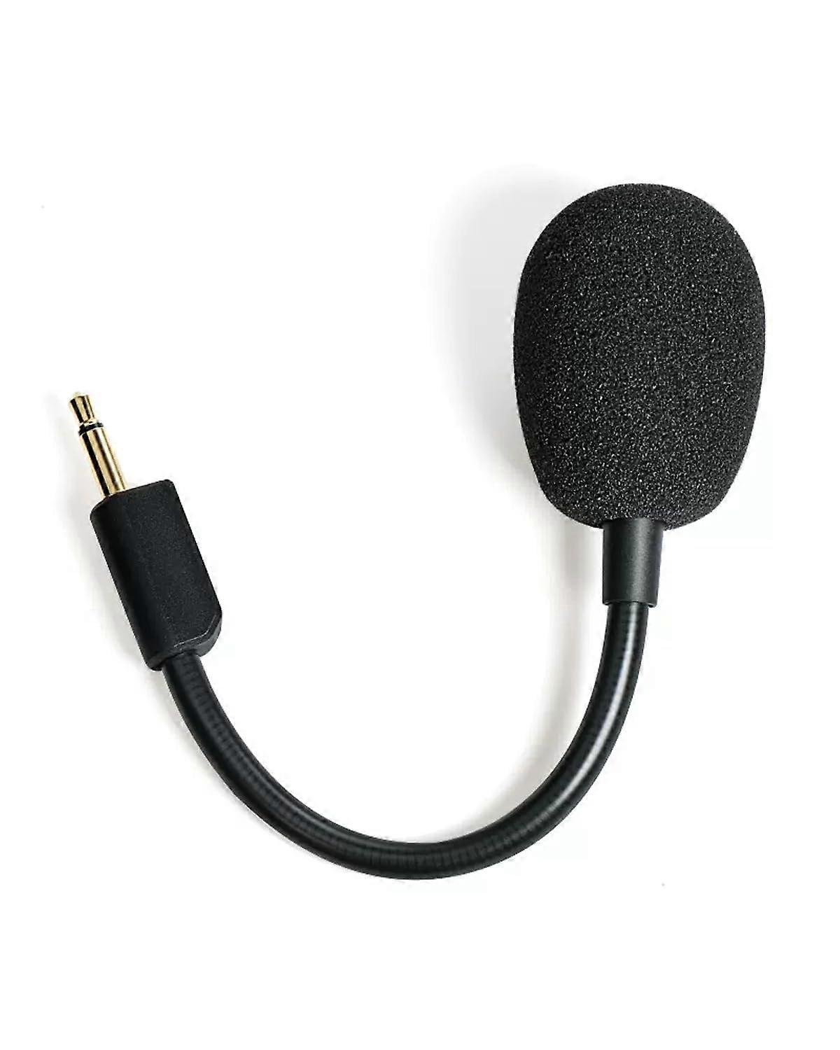 BlackShark V2 Mic Replacement for Razer V2/V2SE/V2 Pro Wireless Headset Detachable 3.5mm Boom Microphone With Foam Black