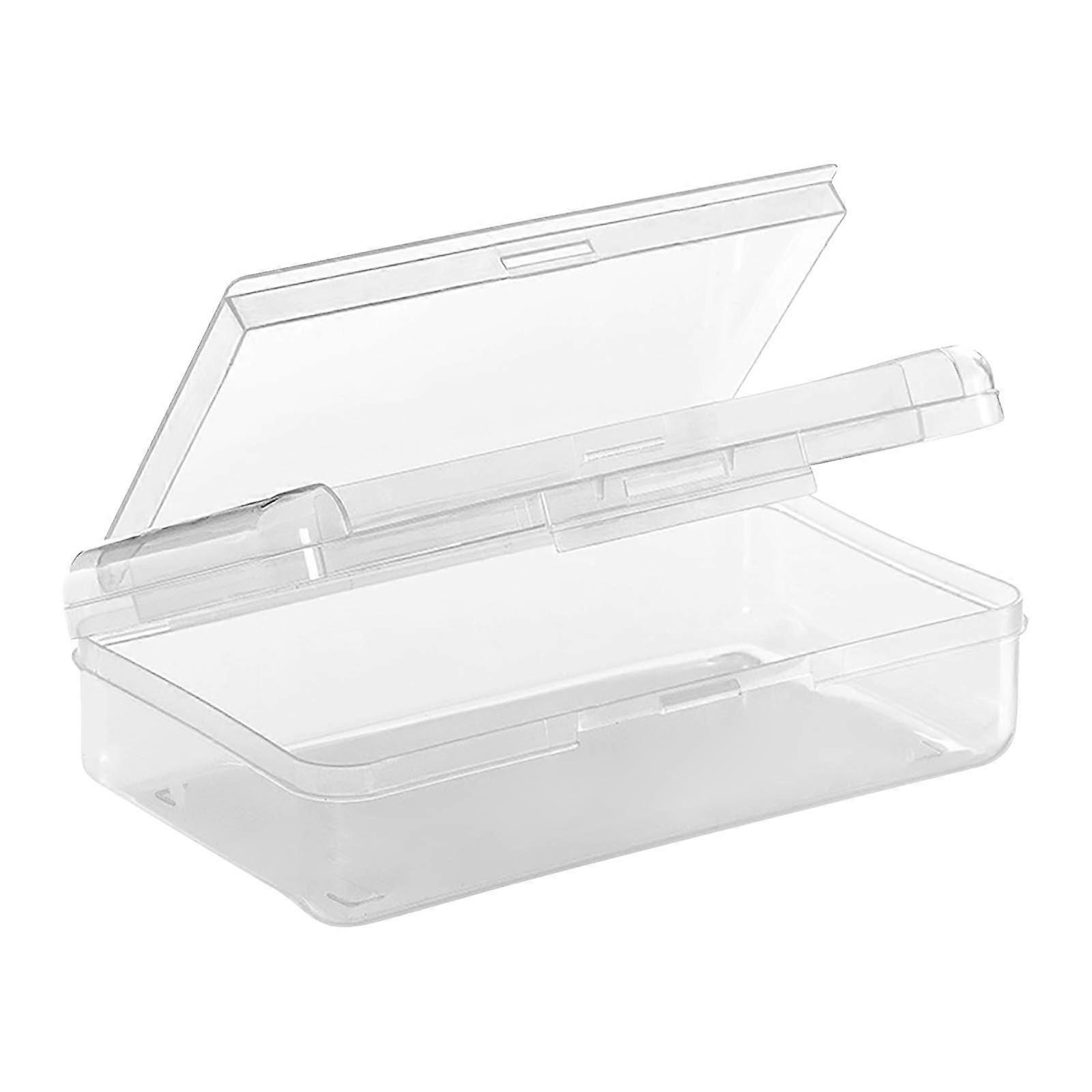 Rewenti Summer Savings: Double Layer Transparent Pencil Case, Large Capacity, Snap-Tight Lid, Stackable Design, Office Supplies Storage Organizer Box