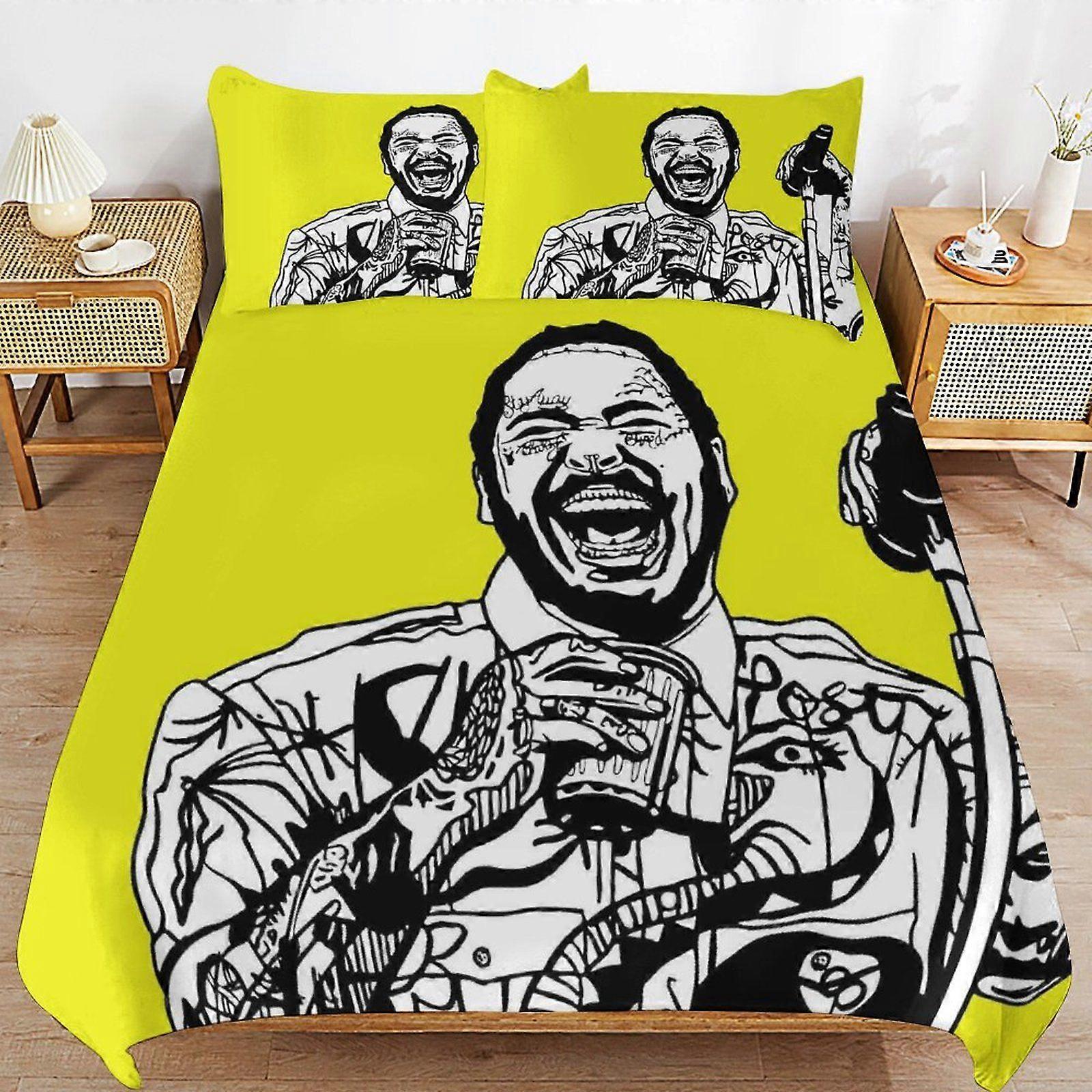 Post Malone Ultra Durable Bedding Touch Machine Safe Comfort Thread Finish Dekbedovertreksets Rustset