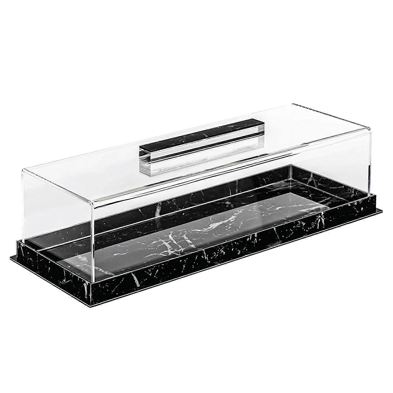 Elegant Rectangular Cake Display Case Rectangular Cake Tray Acrylic Cake Display Box Present for Baking Enthusiasts