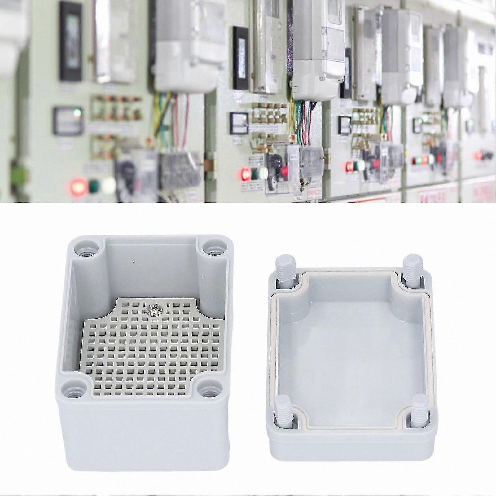 IP67 Waterproof ABS Plastic Enclosure with Mounting Plate for DIY Electrical Projects, Dustproof Junction Box Case, Grey