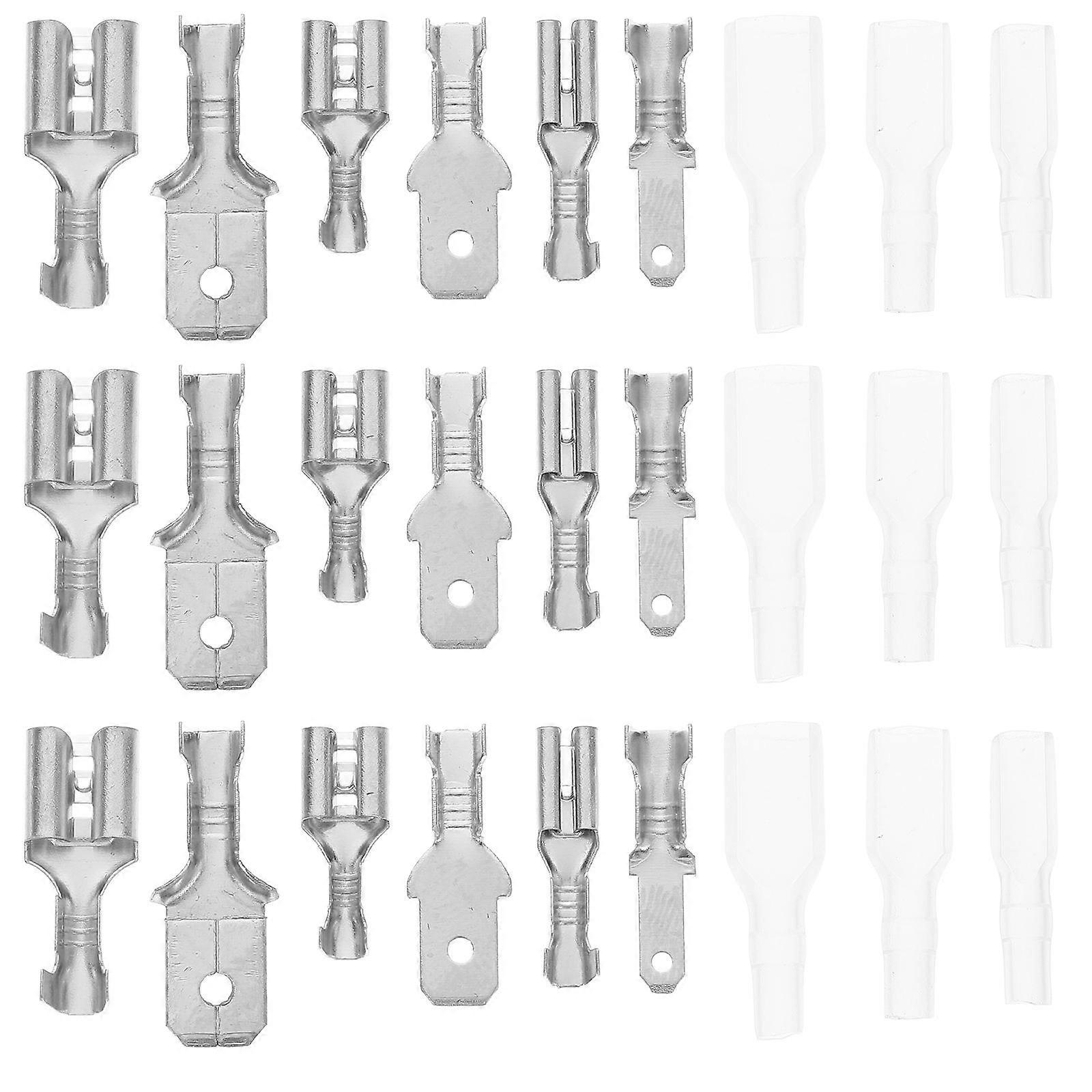 360pcs Male Female Spade Connectors Kit 2.8mm 4.8mm 6.3mm Insulated Electrical Wire Terminals for Crimping Quick Disconnect