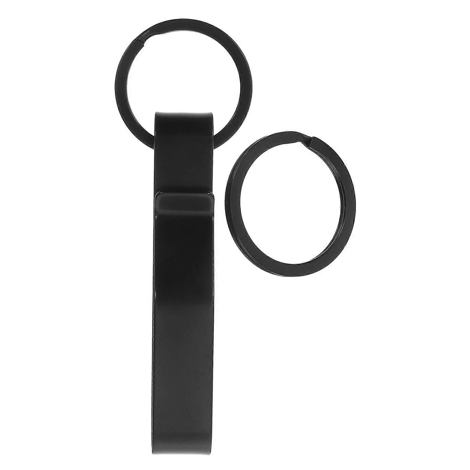 Metal Key Chain For Loop Designed For Keys In Black Color 1 Piece