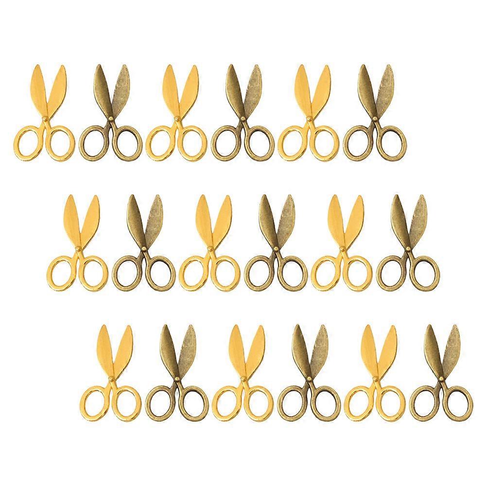 Realistic Miniature Dollhouse Scissors for DIY Sewing Tools 40Pcs Collection