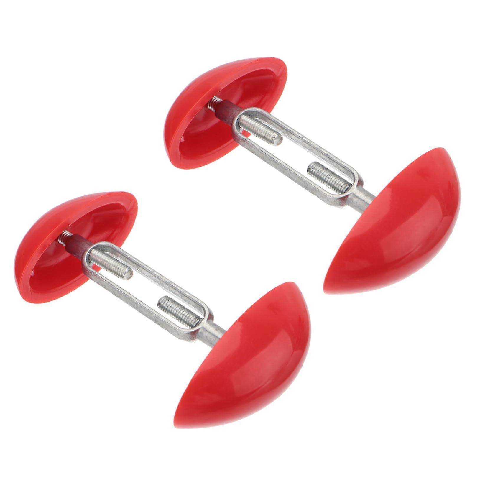 Adjustable Plastic Shoe Stretcher Expander Red Foldable Lightweight Travel Sneakers