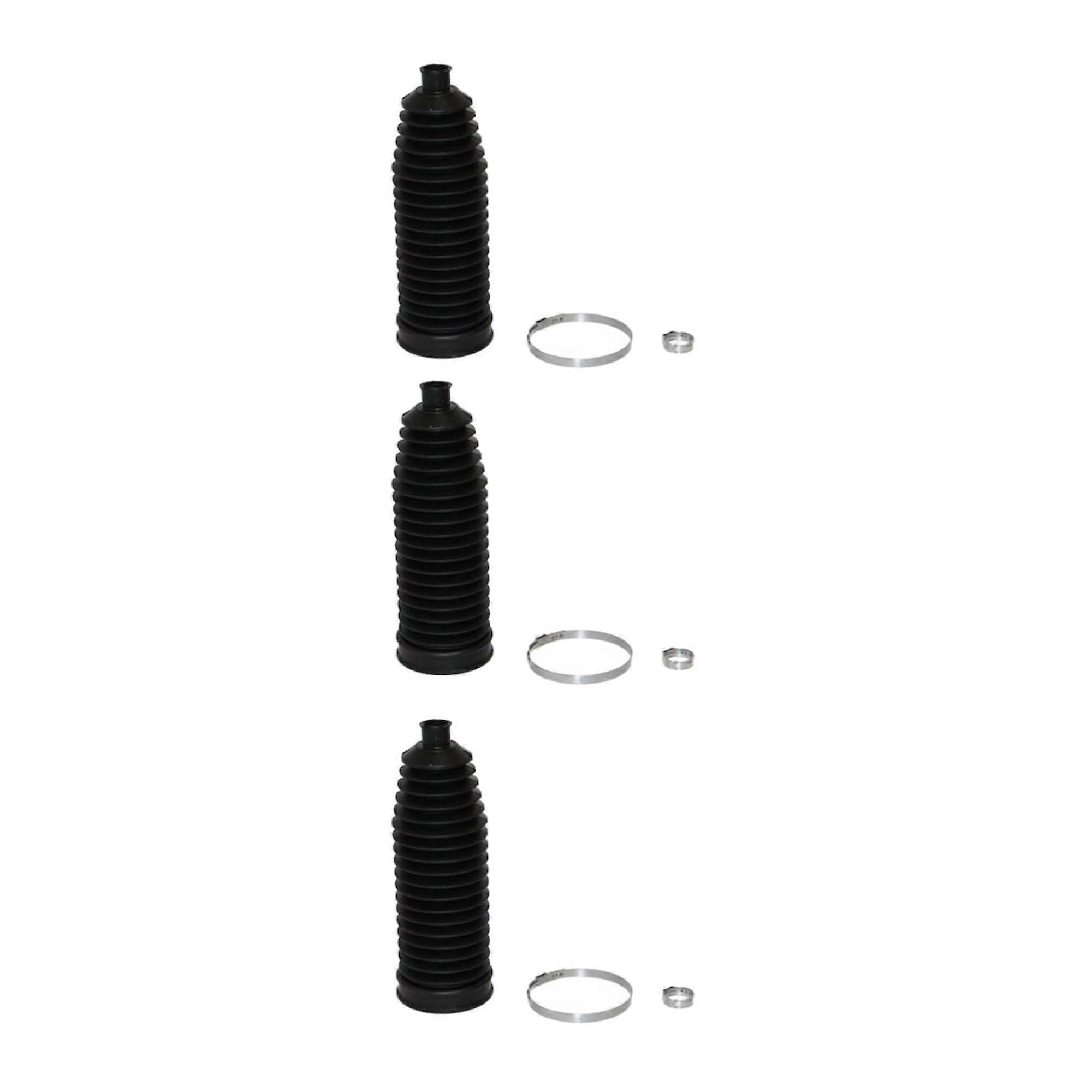 3 Set Steering Rack Boot Kit for Land Rover 20032012 Rack and Pinion Bellows Protects Components