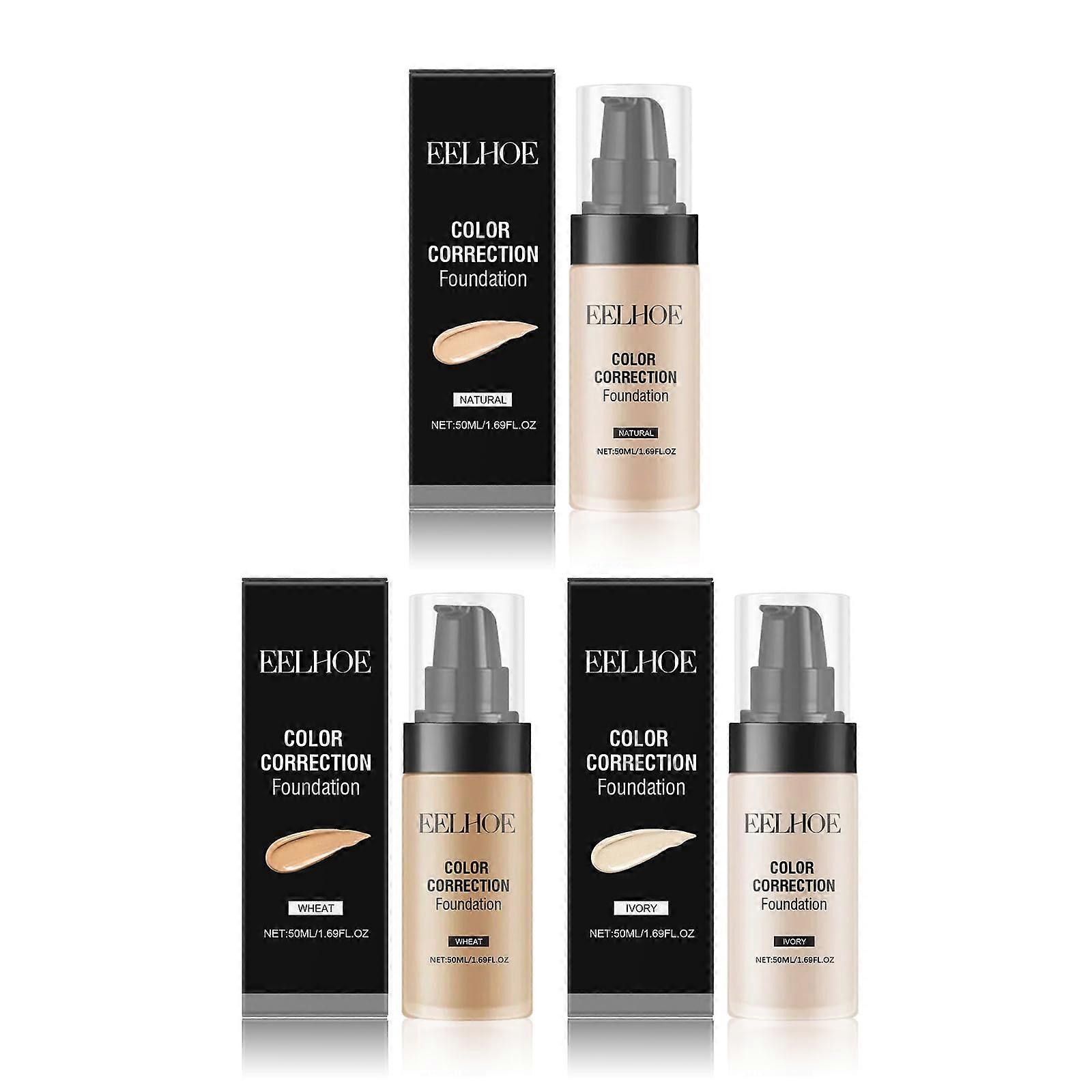 Foundation Makeup Wheat Shade with LongLasting Concealer, Hydrating Natural Finish, 50ml