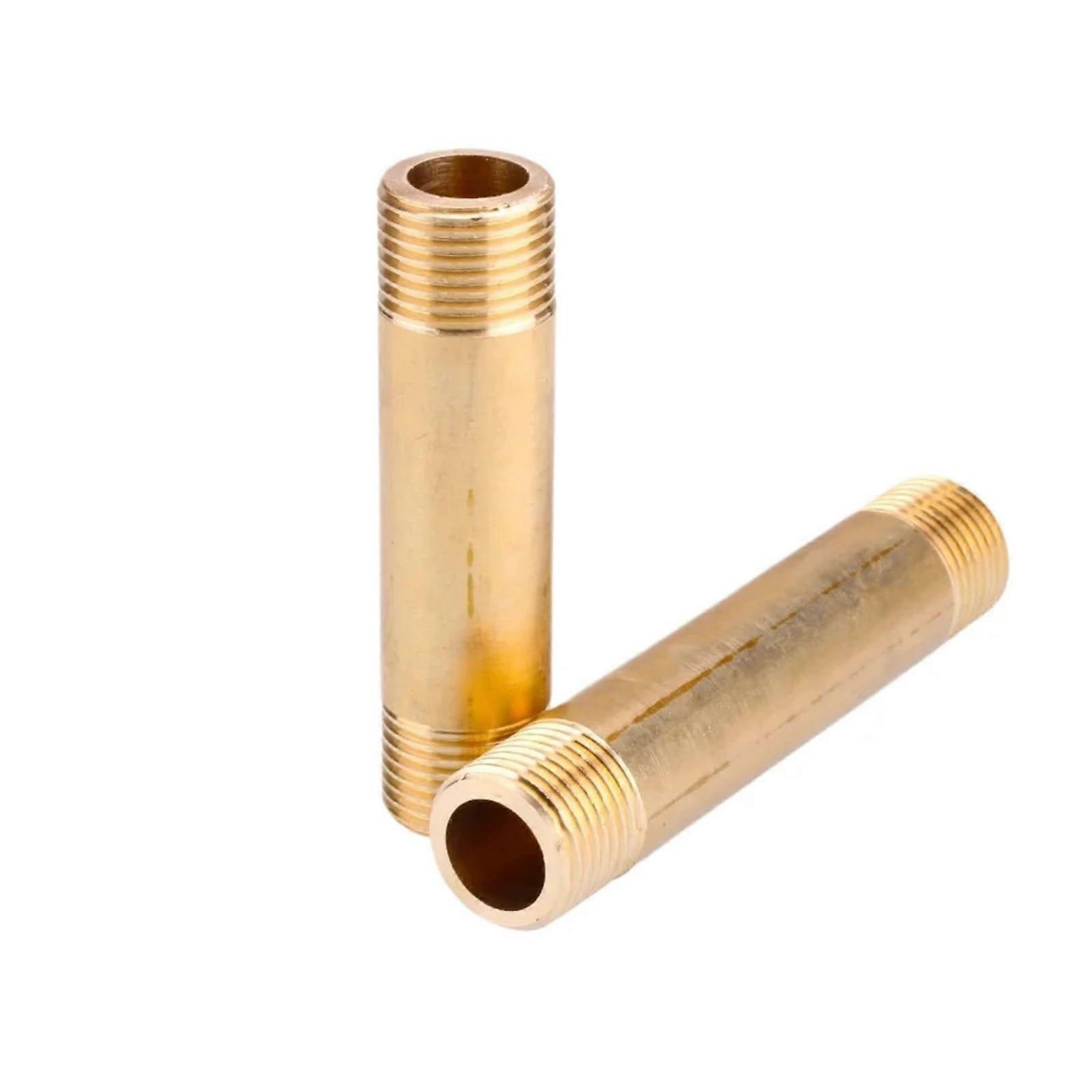 1/2 Inch BSP Male Thread Brass Pipe Fitting Connector, 400mm Long Coupling, Durable Construction