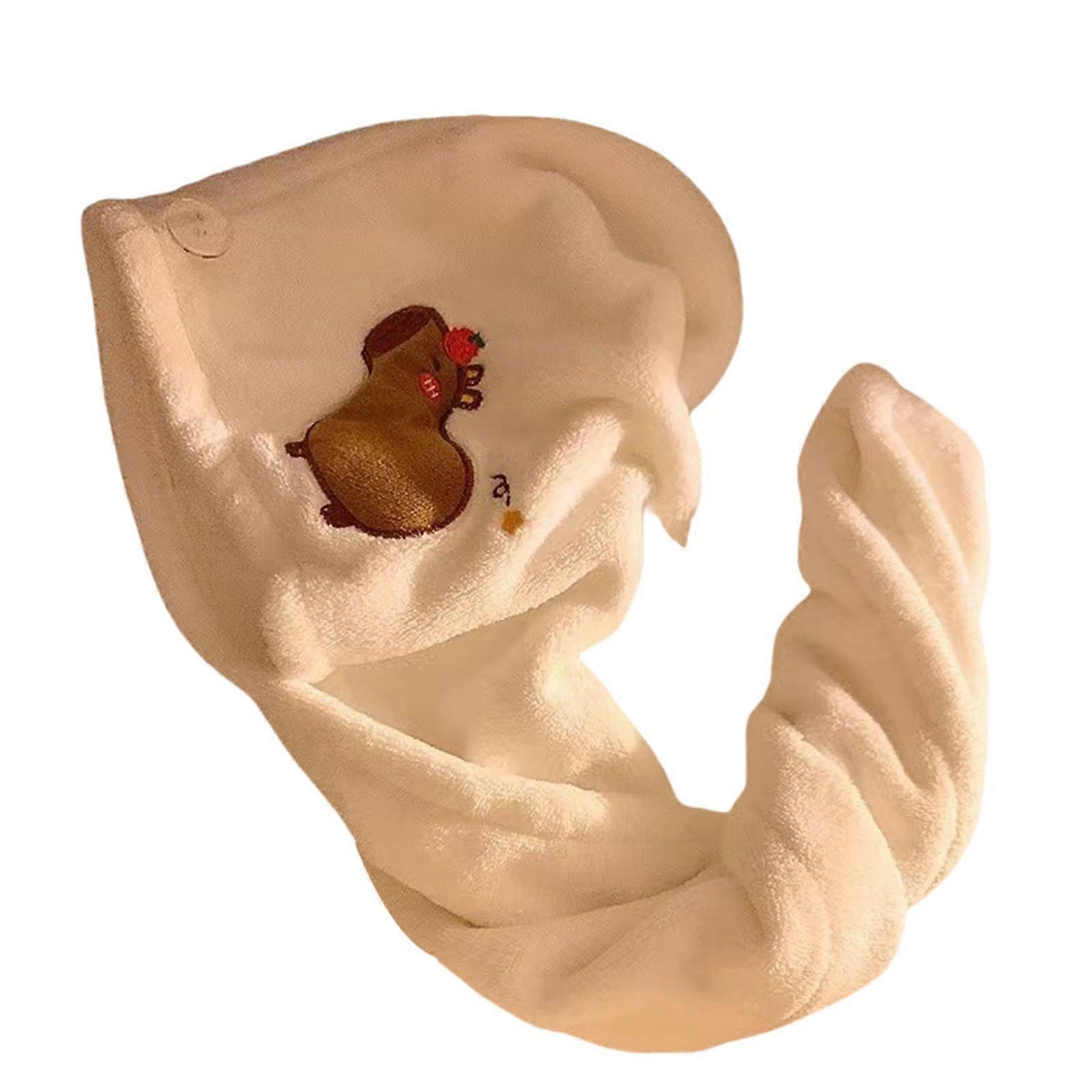 Hair Towel Wrap Fast Drying Microfiber with Button Closure for Wet Hair  Absorbency