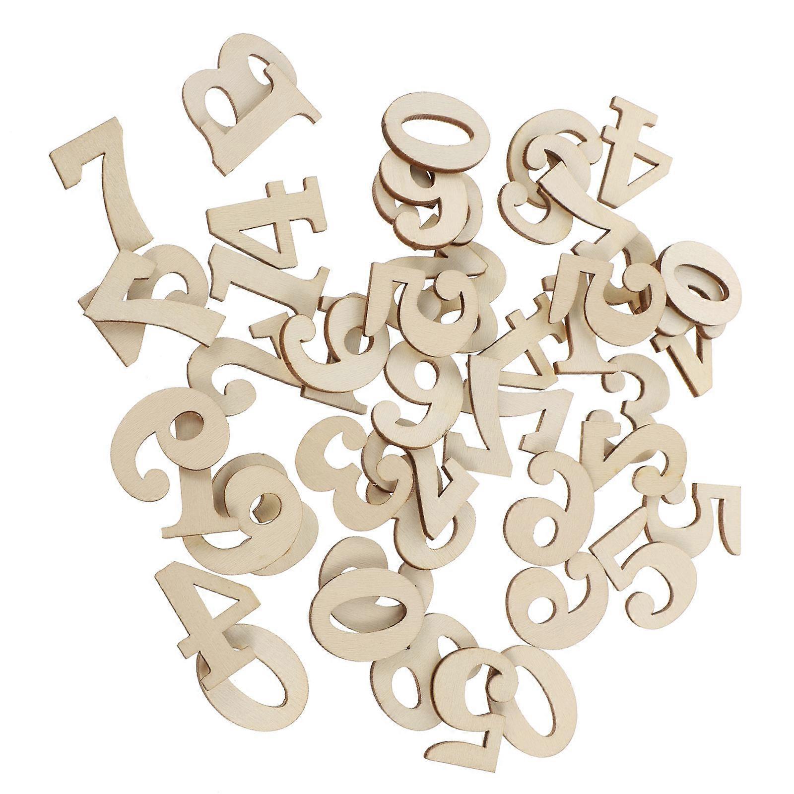 100Pcs Arabic Clock Numbers Practical Wall Decor For Craft Enthusiasts Square Shape Light Weight