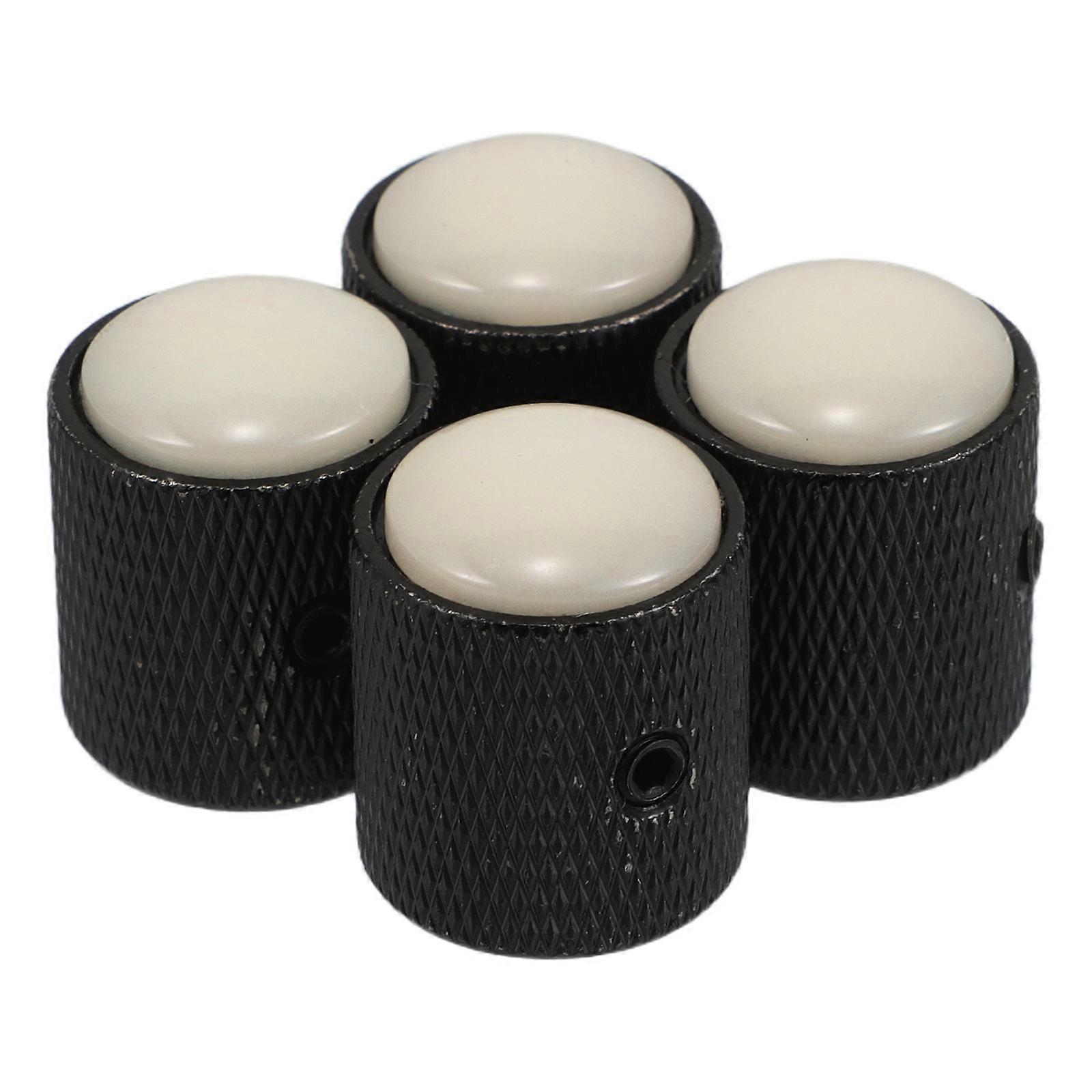 8Pcs Electric Guitar Knobs Metal Adjustable Volume Control Designed For Performances And Recording Sessions