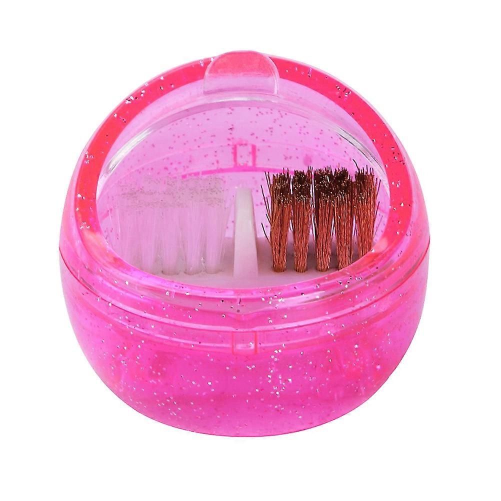 Nail Art Tool Grinding Machine Cleaner Brush Box for 3Pcs Manicure Set