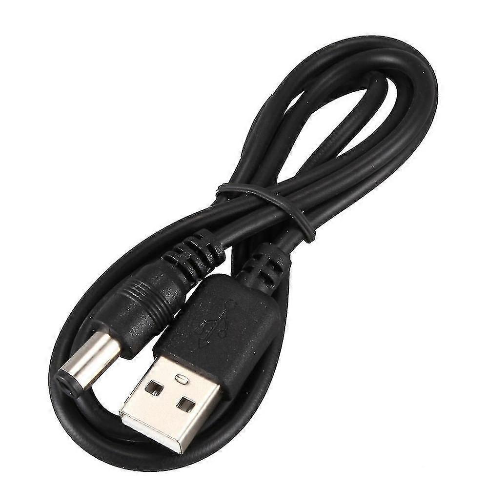 2026 Usb Cable 5.5mm / 2.1mm 5v Dc Barrel Jack Power Cable (black, 75cm)