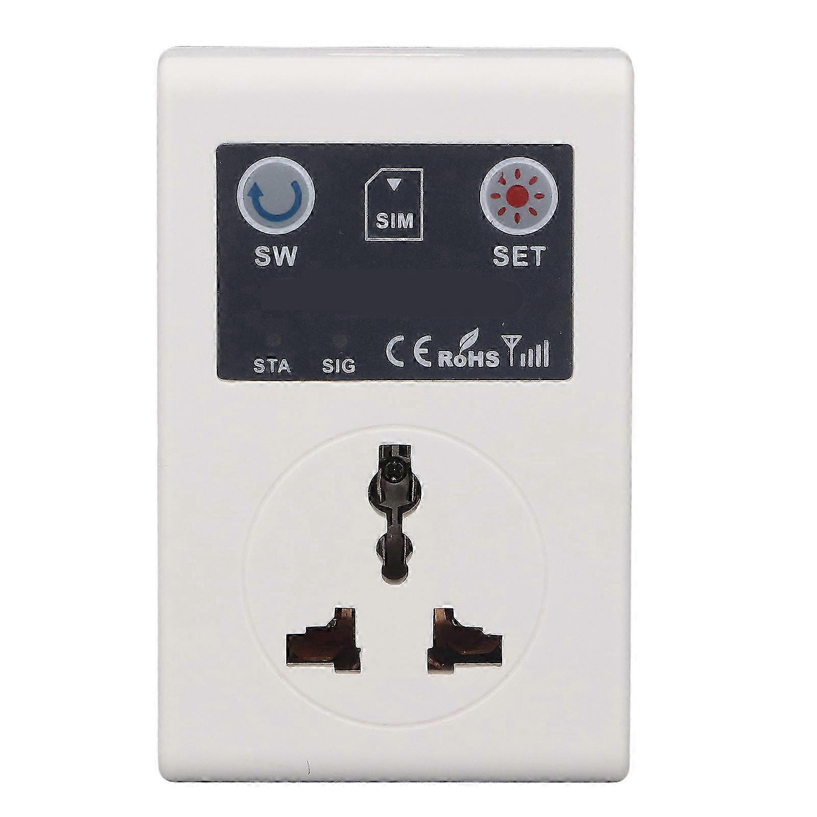10A Smart Outlet Plug Wireless Power Socket Mobile GSM Phone Remote Control Socket for Household 25-26s