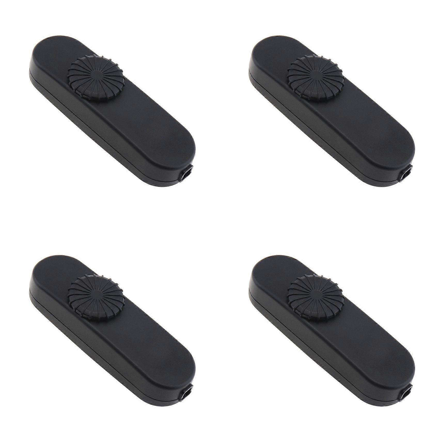 4X LED Dimmer Switch Full Range Rotary Dimmer Switch Inline Lamp Switch for 220V Table Lamp / LED Lamp / Halogen Bulbs